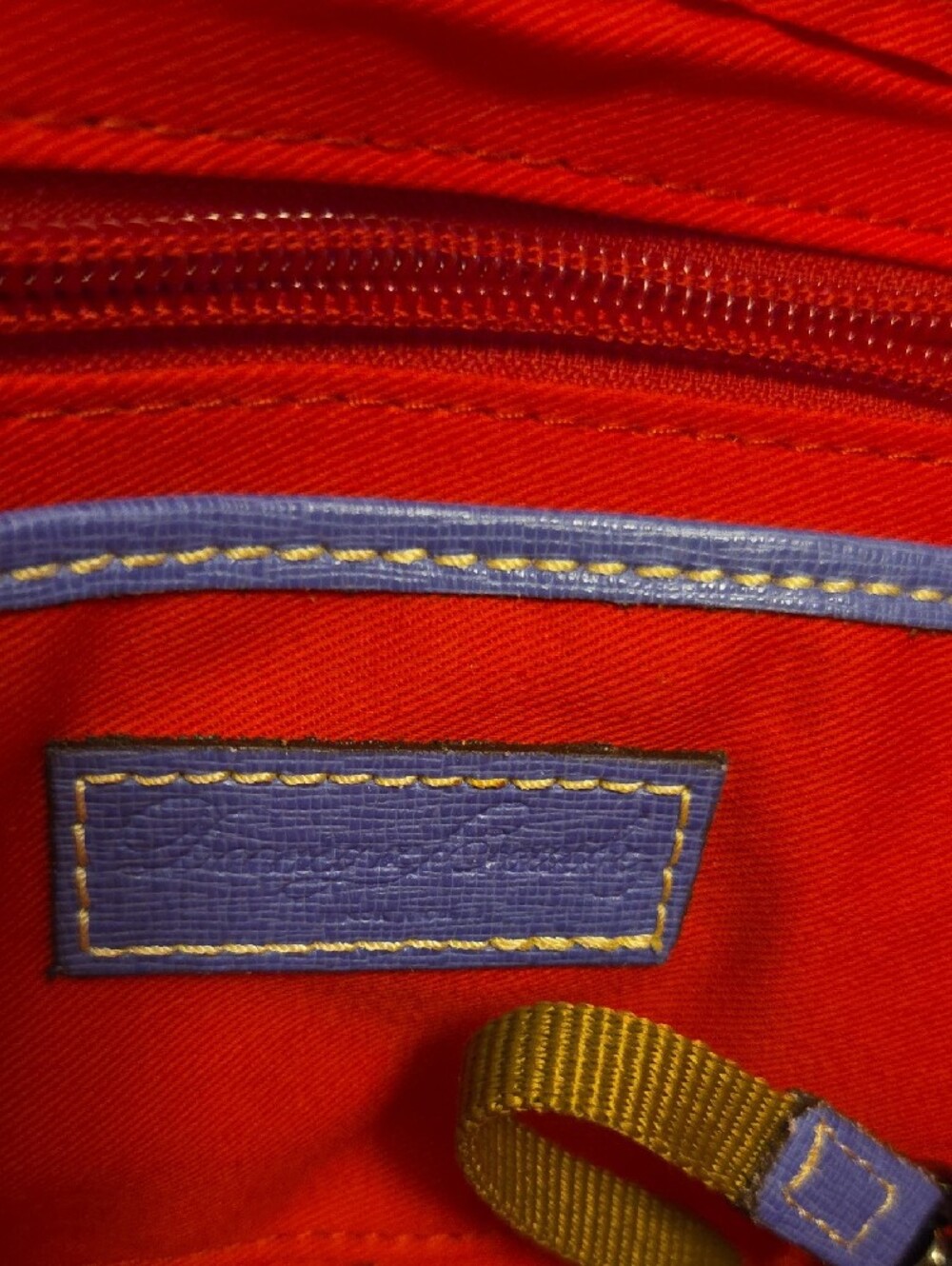 Dooney & Bourke Electric Blue Leather Crossbody - Picture 5 of 9